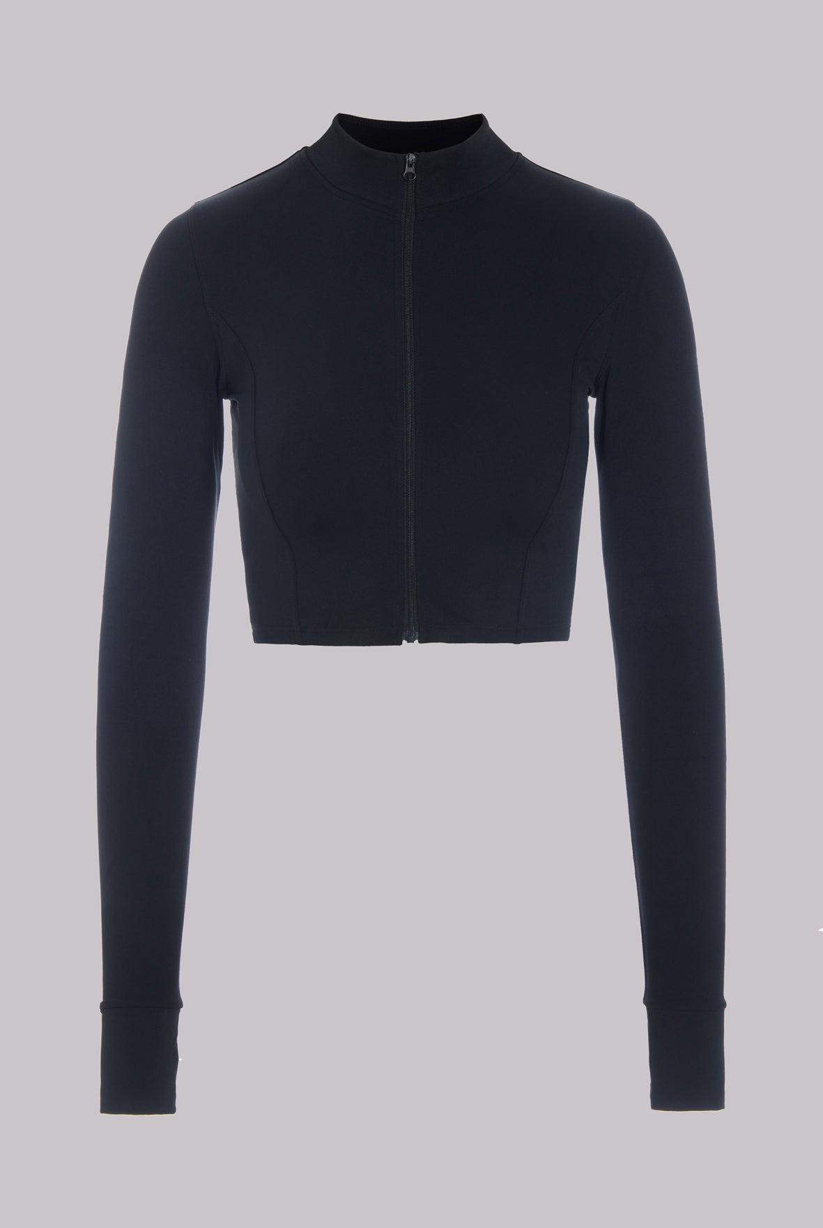 11ATTENTION FULL ZIP CROPPED BLOUSE